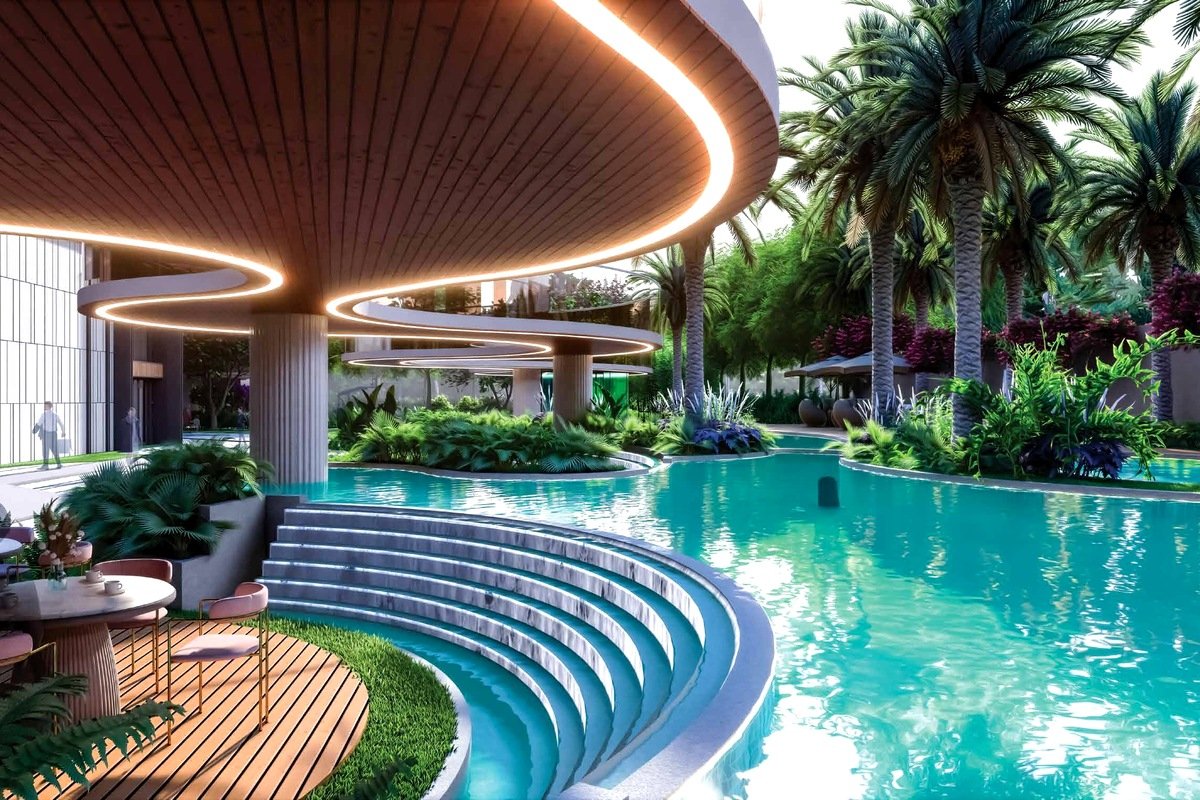 Resort Party Pool & Sun-Deck Cabanas